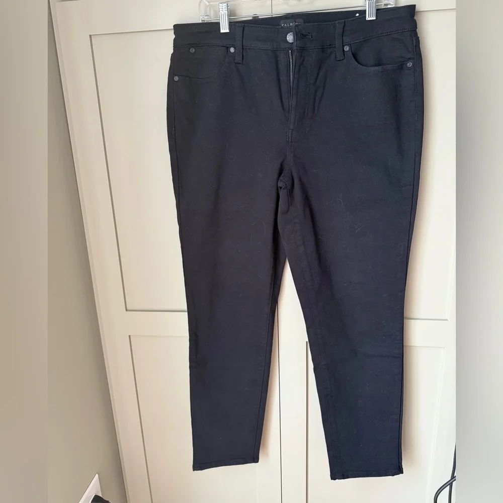 NWOT/EUC Talbots Black Slim Ankle Jeans Sz 12 - Picture 7 of 11
